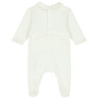 Baby Boys Blue & Ivory Logo & Animals Babygrows ( 2-Pack ), 1, hi-res